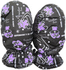 Magg Kids Toddlers Fleece Lined Winter Snow Print Glove Waterproof Mittens