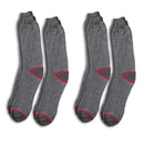4 Pairs Men's Long Over the Calf Lightweight Winter Boot Socks