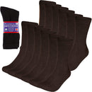 Diabetic Socks Men's & Women Crew Style Physicians Approved Circulatory Socks 3-12 Pairs