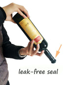 Vacuum Wine Saver Set, Pump Preserver with 4 Vacuum Wine Stoppers for Red / White / Beer Wine, Stainless Steel, Keep Wine Fresh and Flavorful