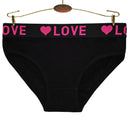 Anna Cavalary 6-Pack Women's Cotton Ladies Bikini Briefs Panties Love Underwear