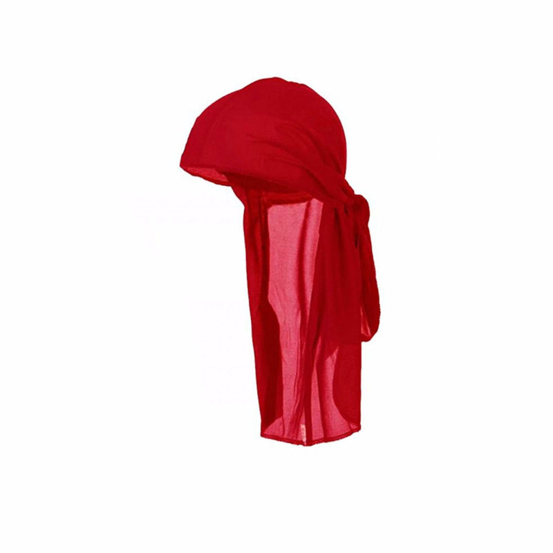 Men's Lifestyle Long Tie Soft Du-rag Skull Cap Durag in Multiple Colors and Packs -One Size
