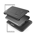 Encust iPhone 7/7+, 6/6S Cover Case With Kickstand Holster Phone Belt Clip Combo