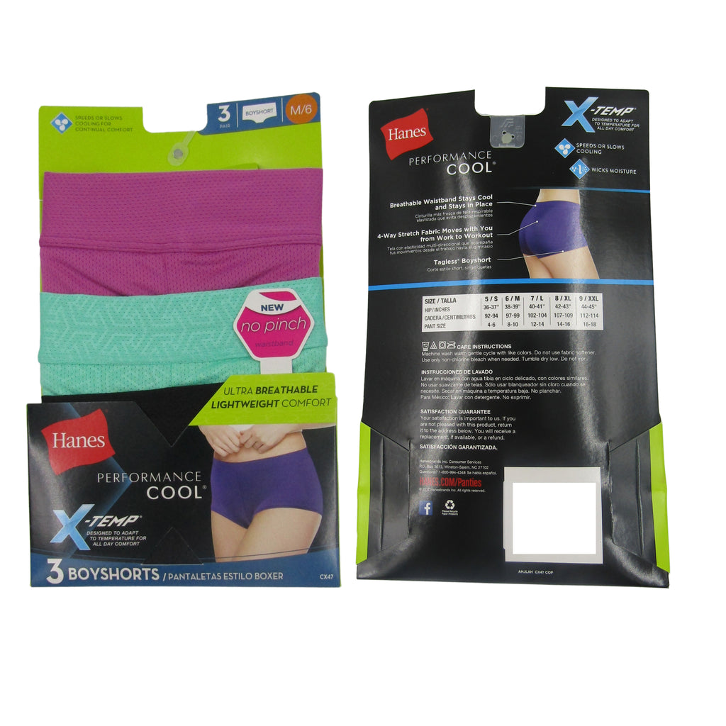 Hanes Women's ComfortFlex Fit Stretch Panties, Cooling Microfiber