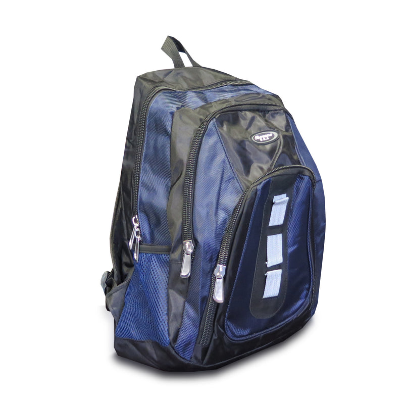 18 Inch Black Multi Purpose School Book Bag / Travel Carry On Backpack Bag