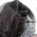 Men's Winter Hat & Gloves Set Warm Fleece Lined Thick Beanie With Fur Gloves