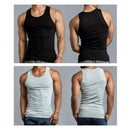 Value Packs of Men's Black Grey & White Ribbed 100% Cotton Tank Top A Shirts Undershirt