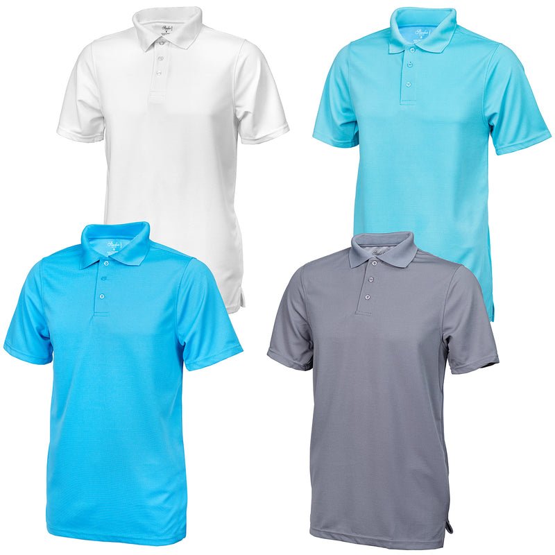 Men's Polo Shirt Dri-Fit Quick-Dry Golf Sports Tee Jersey Plain T Shirt