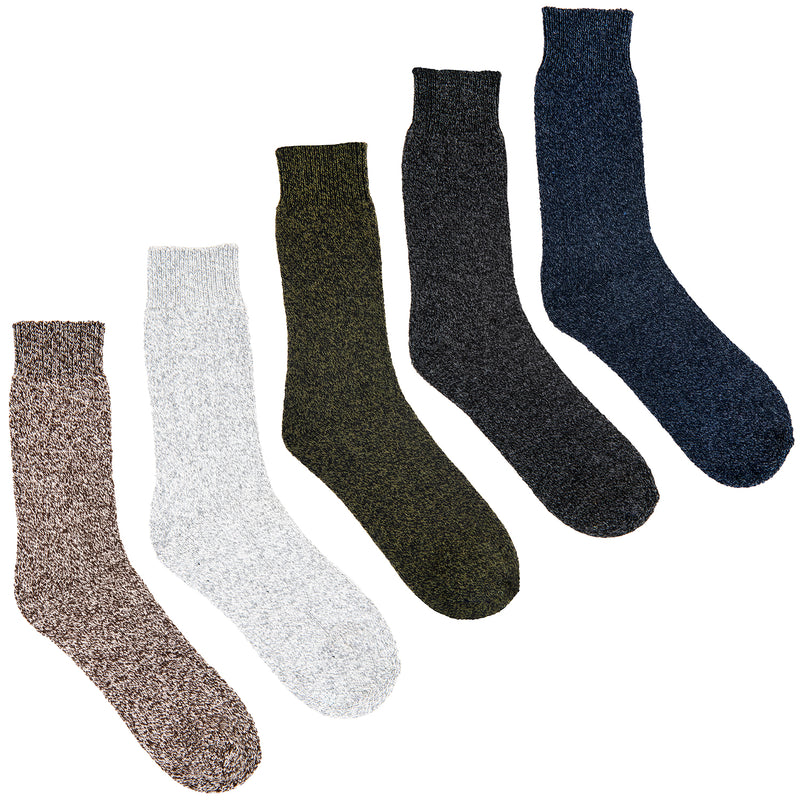 3-6 Pairs Clear Creek Men's Merino Wool Blend Boot Socks Assorted Colors