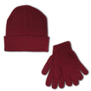 Women's Basic Hat & Gloves Winter Lifestyle Bundle Set