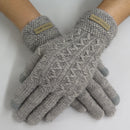 2 Pack Women's Cable Knit Winter Warm Soft & Comfy Touchscreen Texting Gloves