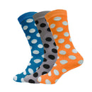 3 or 6 Pairs Women's Casual or Dress Polka Dot Crew Socks