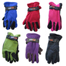Sport World Blue Unisex Winter Fleece Gloves With Strap Assorted Color 3-Pack