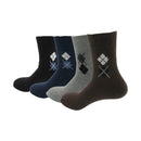 4 Pairs of Men's Soft Comfort Thick Casual Warm Wool Crew Socks