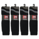 6 or 12 Pairs of Ecko Men's Black Acrylic Quick Dry Crew Winter Socks