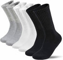 Lot 3-12 Pairs Mens Solid Sports Athletic Work Plain Crew Socks Size 10-13