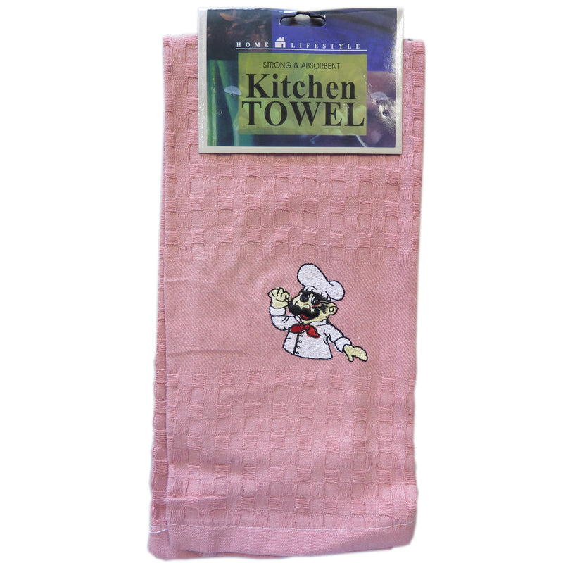 Home Lifestyle 6-Pack Kitchen Towels Strong & Absorbent Assorted