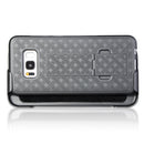 Encust Shell Holster Slim Black Case for Samsung Galaxy S7 & S8 Phone with Kick-Stand & Belt Clip Holster (AT&T, Verizon, T-Mobile, Sprint)