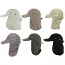 6-12 Lot Of Sun Neck Protector Hiking Army Military Snap Brim Cap With Ear and Neck Flap Hat
