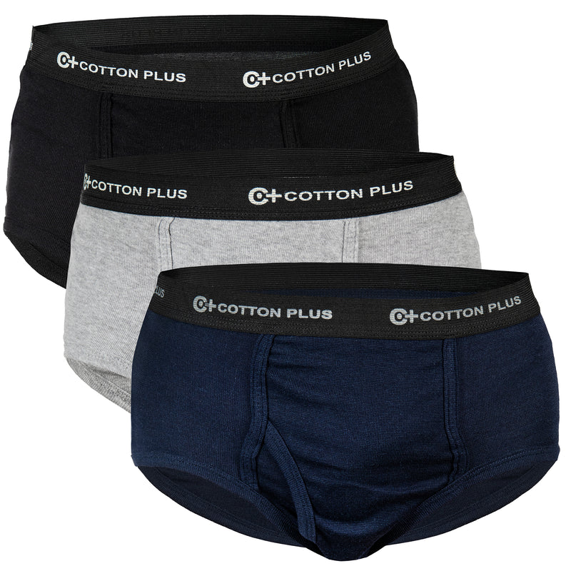 Men's Cotton No Ride Up Briefs w/Comfort Flex Waistband Underwear Big and Tall Sizes available