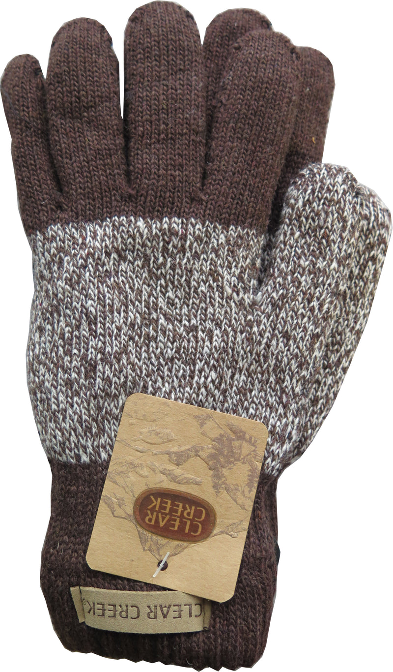 NEW Clear Creek Unisex Men's Women's Thermal Insulated Heavy Cable Knit Winter Gloves