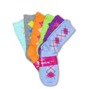 (6 Pairs) Fun & Colorful Women's Casual Assorted Crew Socks