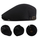 Men's Gatsby Ivy Newsboy Hat Baker Breathable Mesh Flat Beret Driver Cap