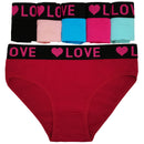 Anna Cavalary 6-Pack Women's Cotton Ladies Bikini Briefs Panties Love Underwear