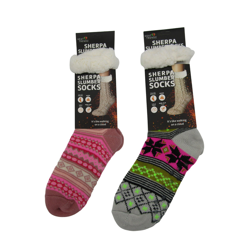 Women's Super Cozy Warm Fuzzy Socks - Thick Plush Anti-Slip Fluffy Slipper  Socks