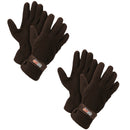 Men's Fleece Lined Adjustable Warm Winter Gloves
