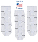 Men's Cotton No Ride Up Briefs w/Comfort Flex Waistband Underwear Big and Tall Sizes available