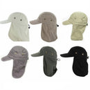 Fishing boating hiking army military snap brim hat with ear and neck flap