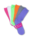 (6 Pairs) Fun & Colorful Women's Casual Assorted Crew Socks