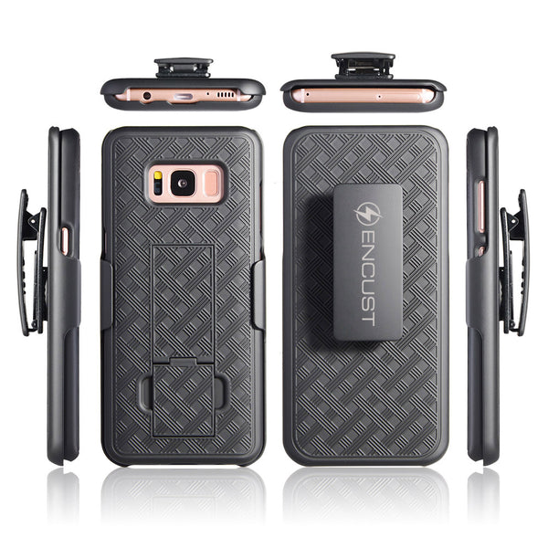 Encust Slim Carbon Fiber Shockproof Classic Case Cover for Samsung Galaxy S8 Plus/S8 Phone