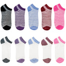 20 Pairs B.U.M. Women's Fashion Marled No Show/Low cut Fun Socks Value Pack