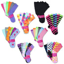 (6 Pairs) Fun & Colorful Women's Casual Assorted Crew Socks