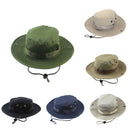 Summer Outdoor Fishing Bucket Boonie Hat Hiking Travel Wide Brim Safari Sun Caps
