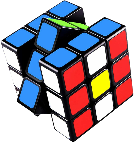 Speed Rubix Cube 3x3 Smooth Turning Magic Cube 3x3x3 Brain Teaser Puzzle Cube Sticker (2.2 inches)