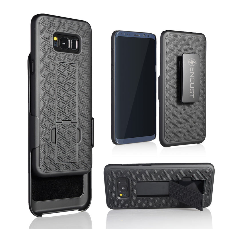 Encust Slim Carbon Fiber Shockproof Classic Case Cover for Samsung Galaxy S8 Plus/S8 Phone