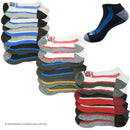 ECKO UNLTD Mens 6-Pack Performance Comfort No Show Arch Compression Cushion Athletic Socks