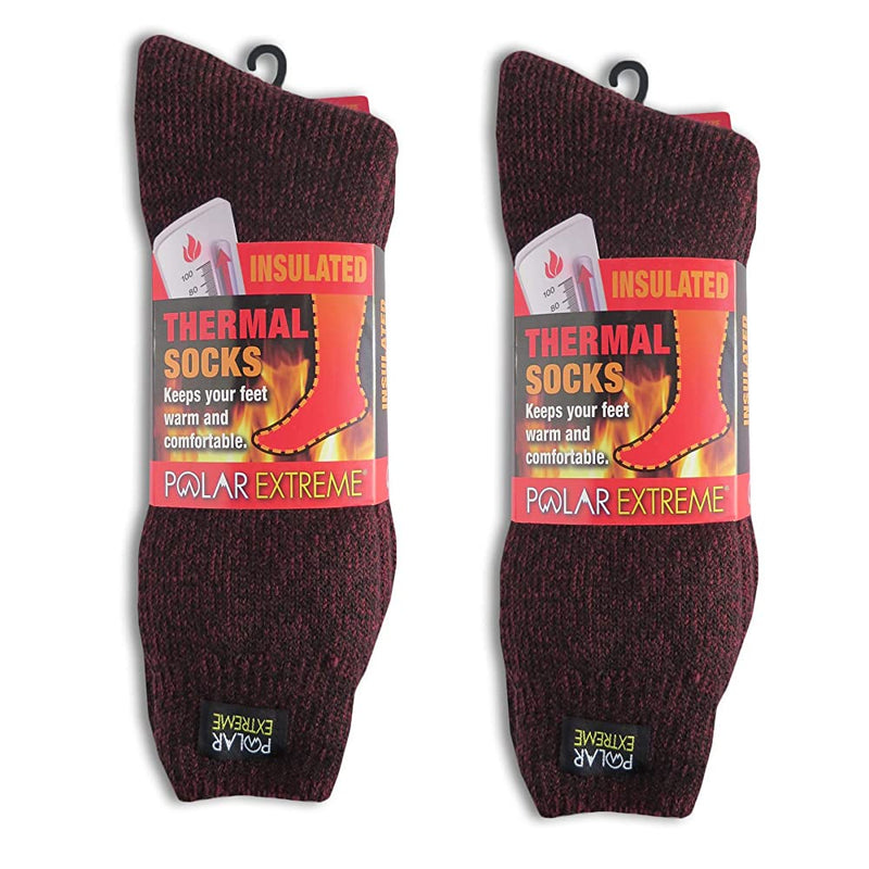 Polar Extreme Insulated Thermal Socks with Fleece Lining Pack of 2