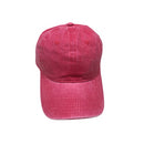 Plain Dyed Washed 100% Cotton Adjustable Baseball Cap Women & Men
