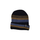 4-Pack Men's Thermal Fleece Lined Baggy Fold Over Black Winter Hat