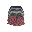 Men's Checker Plaid Shorts Assorted Cotton Blend Boxers Trunks Underwear