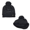 Polar Extreme Woman's Insulated Sherpa Lined Thermal Winter Hat with Pom Pom