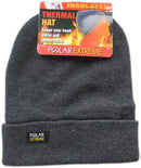 Polar Extreme Men's Thermal Winter Fold Over Fleece Lined Knitted Skull Hat Cap