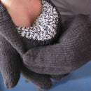 Men's Cold Weather Thermal Insulated Acrylic Rib Cuffed Black Gloves