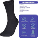 Diabetic Socks Men's & Women Crew Style Physicians Approved Circulatory Socks 3-12 Pairs