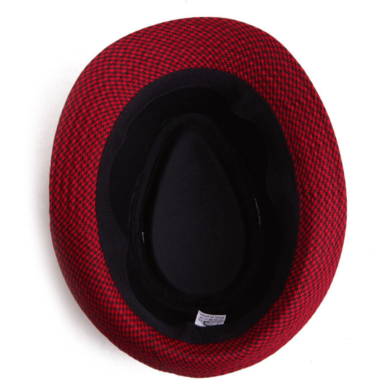 Fedora Hat Cuban Short Brim Trilby Summer Beach Sun Protection Panama Style Brim hats, 6 Pack