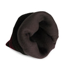 4-Pack Men's Thermal Fleece Lined Baggy Fold Over Black Winter Hat